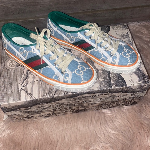 Gucci Shoes Gucci Tennis Shoes Worn Twice Size 37 Womens Poshmark